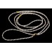 Razstavna vrvica belo zlate barve - ¤ 2,5mm, dolžine 1,25m